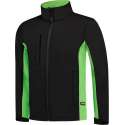 Tricorp soft shell jack bi-color - Workwear - 402002 - zwart / lime - maat L