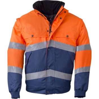 Havep 5360 All season jack Fluo Oranje/Marine maat M