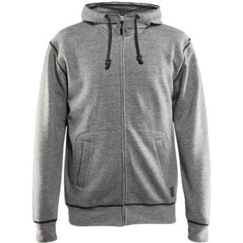 Blåkläder 3398-1157 Hoodied Sweatshirt met hele rits Grijs maat L