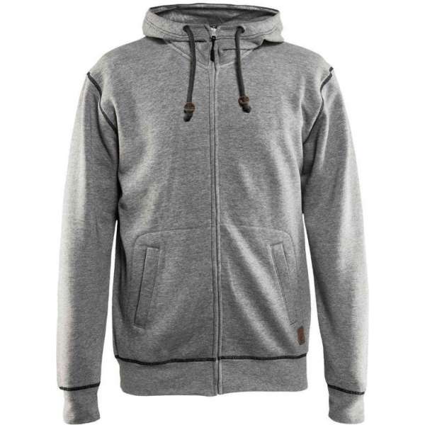 Blåkläder 3398-1157 Hoodied Sweatshirt met hele rits Grijs maat L Blåkläder 3398-1157 Hoodied Sweatshirt met hele rits Grijs maat L