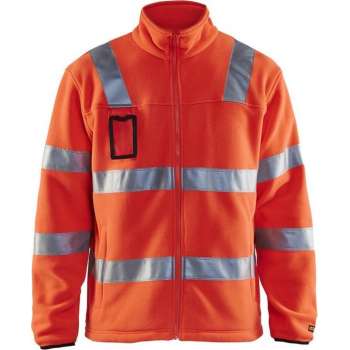 Blåkläder 4833-2560 Fleecejas High Vis Fluor Rood maat XL