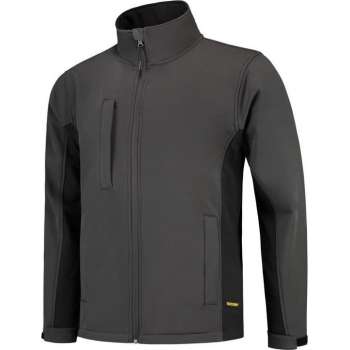 Tricorp Softshell Bicolor 402002 - Mannen - Donkergrijs/Zwart - 3XL