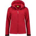 L&S Jas Capuchon Softshell Dames - Vrouwen - Rood - M
