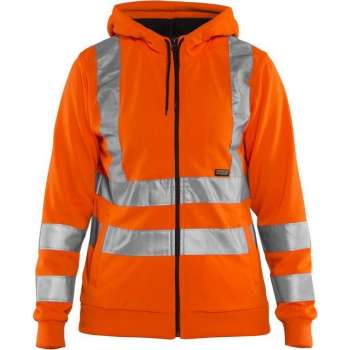 Blåkläder 3347-1974 Dames hooded sweatshirt High Vis Oranje maat M
