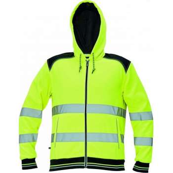 Knoxfield hooded vest / sweater Hi-vis geel maat M