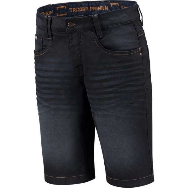 Tricorp Jeans Premium Stretch Kort 504010 - Mannen - Denimzwart - 30 Tricorp Jeans Premium Stretch Kort 504010 - Mannen - Denimzwart - 30