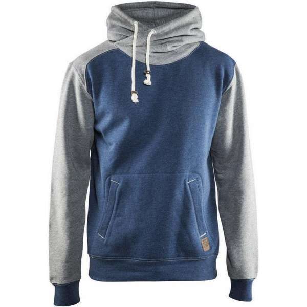 Blåkläder 3399-1157 Hooded Sweatshirt Limited Melange Blue/Grey maat XL Blåkläder 3399-1157 Hooded Sweatshirt Limited Melange Blue/Grey maat XL