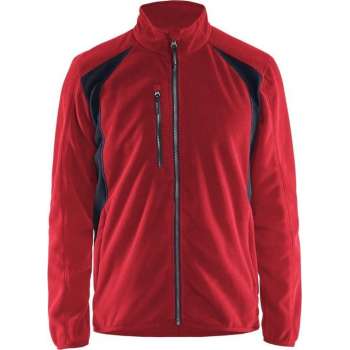 Blaklader Fleecejack - Rood/Zwart - 3XL