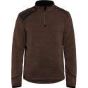 Blaklader Blåkläder 4943 Gebreid Sweatshirt 1/2 rits Bruin/Zwart 4XL
