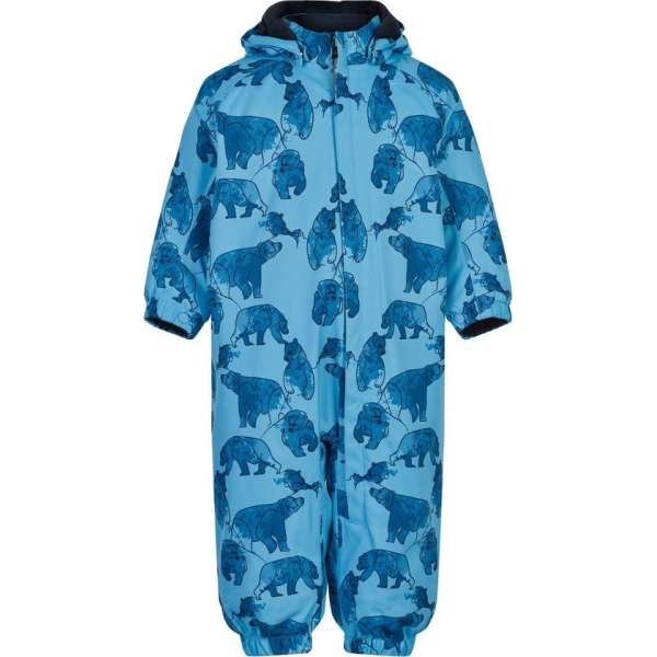 Color Kids - Coverall sneeuwpak voor baby's - AOP - Zeeblauw - maat 98cm Color Kids - Coverall sneeuwpak voor baby's - AOP - Zeeblauw - maat 98cm
