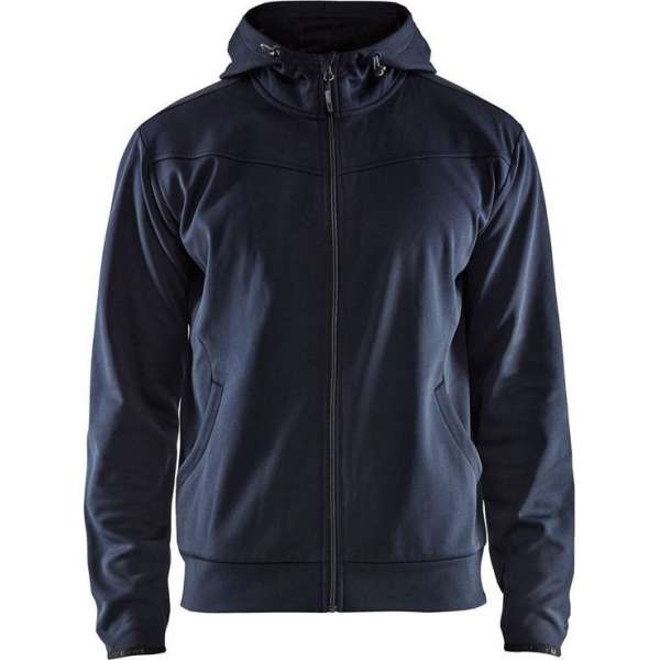 Blåkläder 3363-2526 Hoodie met rits Donker marineblauw/Zwart maat XS
