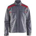 Blåkläder 4054-1800 Industriejack Ongevoerd Grijs/Rood maat S