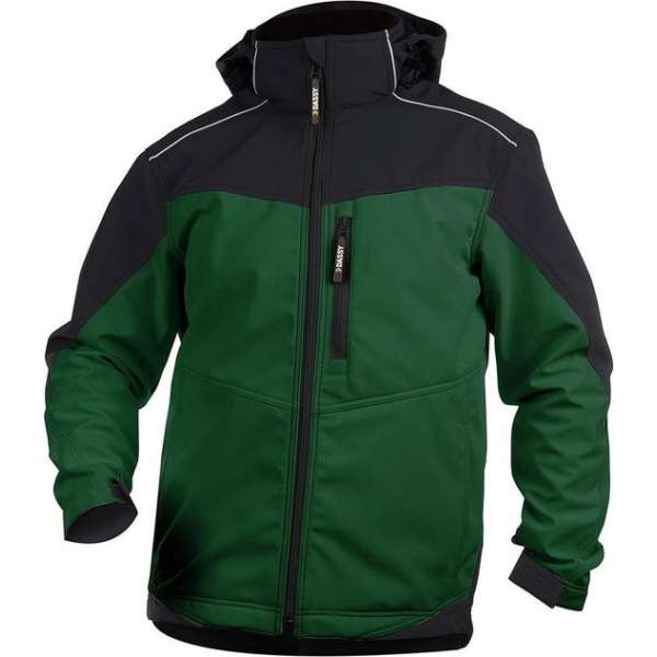 DASSY Jakarta Softshell Werkjas Groen/Zwart DASSY Jakarta Softshell Werkjas Groen/Zwart