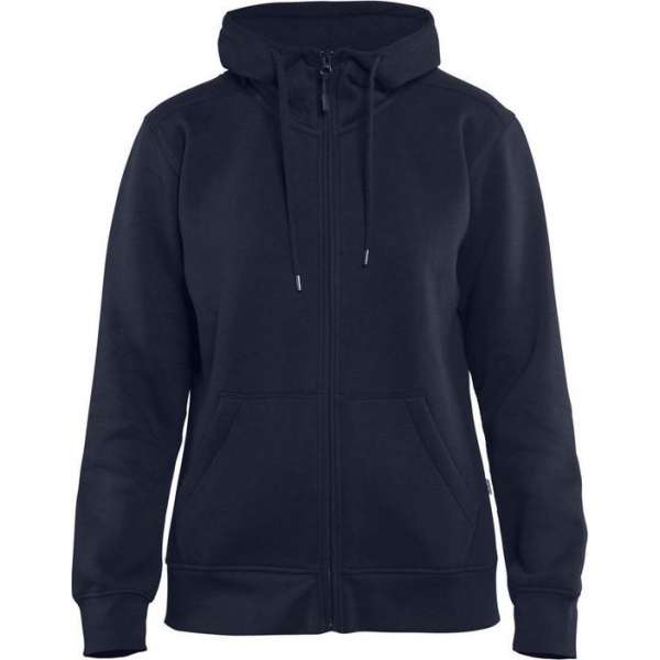 Blåkläder 3395-1048 Dames Hoodie met rits Marineblauw maat L Blåkläder 3395-1048 Dames Hoodie met rits Marineblauw maat L
