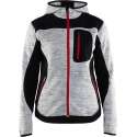 Blaklader Blåkläder 4931 Dames Vest met Softshell Grijs Mêlee/Zwart XXXL