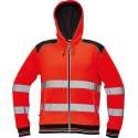 Knoxfield Signalisatie Hooded vest HV fluor rood, maat S - EN471