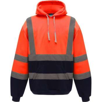RWS hoodie, met capuchon, S t/m 3XL XXL Marineblauw/Oranje