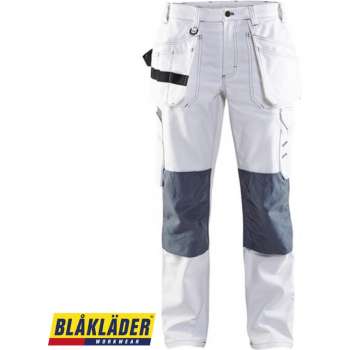 Blåkläder 7131-1210 Dames Schilders Werkbroek Wit/Grijs maat 50