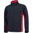 Tricorp Soft Shell Jack Bi-Color - Workwear - 402002 - Navy-Rood - maat S