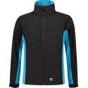 Tricorp soft shell jack bi-color - 402002 - zwart/turquoise - maat 7XL