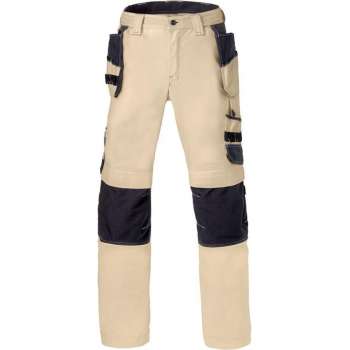 Havep 80230 Werkbroek Zand/Charcoal Grijs maat 64