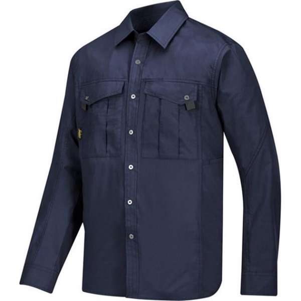 Snickers Rip Stop Shirt Lange mouwen - 8508-9500 - navy - maat L Snickers Rip Stop Shirt Lange mouwen - 8508-9500 - navy - maat L