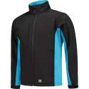 Tricorp Softshell Bicolor 402002 - Mannen - Zwart/Turquoise - L
