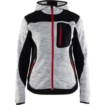 Blaklader Blåkläder 4931 Dames Vest met Softshell Grijs Mêlee/Zwart S