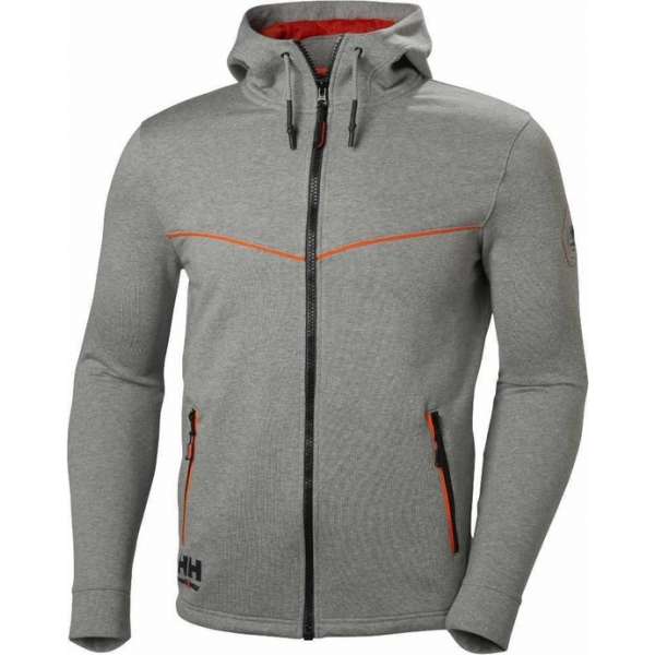 Helly Hansen Chelsea Evolution Hood - Grijs | Oranje - XXL Helly Hansen Chelsea Evolution Hood - Grijs | Oranje - XXL