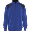 Blåkläder 3353-1158 Sweatshirt Bi-Colour met halve rits Korenblauw/Zwart maat S