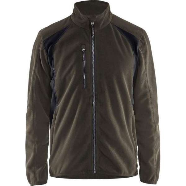 Blaklader Fleecejack - Groen/Zwart - S Blaklader Fleecejack - Groen/Zwart - S