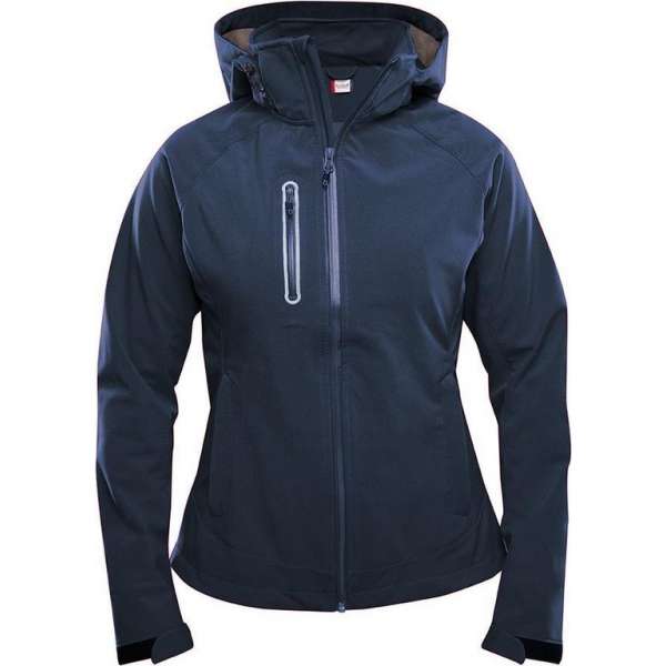 Clique Milford Softshell Ladies Donker Navy maat XL Clique Milford Softshell Ladies Donker Navy maat XL
