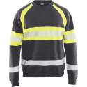 Blaklader Sweater High Vis - Medium Grijs/High Vis Geel - XS