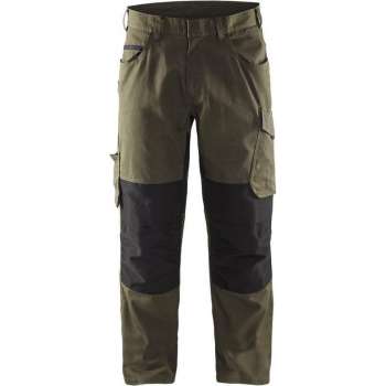 Blaklader Service Werkbroek met stretch 1495-1330 - Mannen - Groen/Zwart - 62