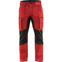 Blaklader Service werkbroek met stretch - Rood/Zwart - D116
