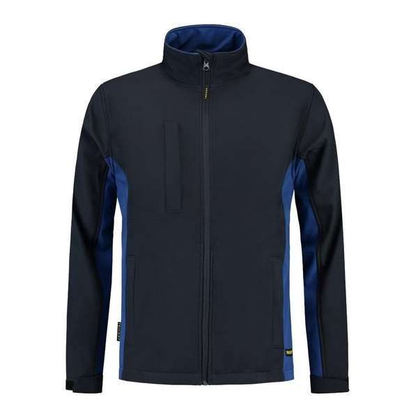 Tricorp Soft Shell Jack Bi-Color - Workwear - 402002 - Navy-Royalblauw - maat XXS Tricorp Soft Shell Jack Bi-Color - Workwear - 402002 - Navy-Royalblauw - maat XXS