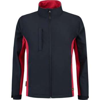 Tricorp Soft Shell Jack Bi-Color - Workwear - 402002 - Navy-Rood - maat 7XL