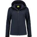 L&S Jas Capuchon Softshell Dames - Vrouwen - Dark Navy - S
