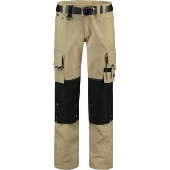 Tricorp Worker canvas met Cordura - Workwear - 502009 - Khaki-Zwart - maat 53