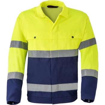 Havep Jack ISO20471-2 5105 - Marine/Fluo Geel - 64