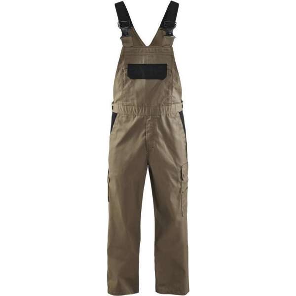 Blåkläder 2664-1800 Bretelbroek Industrie Khaki/Zwart maat 60 Blåkläder 2664-1800 Bretelbroek Industrie Khaki/Zwart maat 60