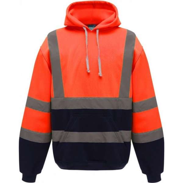 RWS hoodie, met capuchon, S t/m 3XL S Marineblauw/Oranje