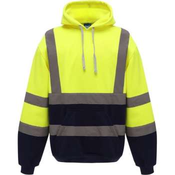 RWS hoodie, met capuchon, S t/m 3XL XL Geel/Marineblauw