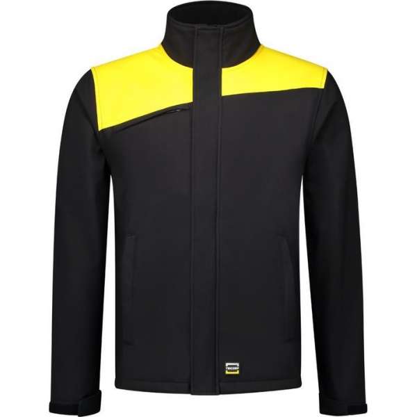 Tricorp Softshell Bicolor Naden 402021 - Mannen - Zwart/Geel - XL Tricorp Softshell Bicolor Naden 402021 - Mannen - Zwart/Geel - XL
