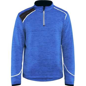 Blaklader Blåkläder 4943 Gebreid Sweatshirt 1/2 rits Korenblauw/Wit M