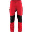 Blaklader Dames Service werkbroek Stretch 7159-1845 - Vrouwen - Rood/Zwart - 38