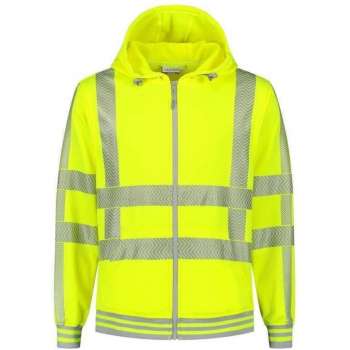 Santino Vermont Hoodi vest (270gr/m2) - Fluor geel | Grijs - S