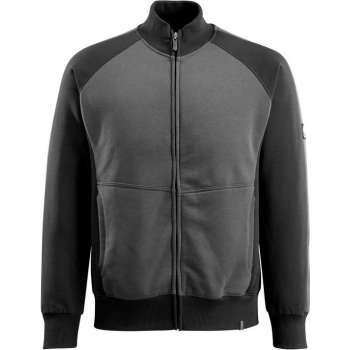 Mascot sweatshirt+rits Amberg donkerantraciet/zwart