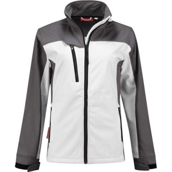 WorkWoman Softshell Jack Summer - 25081 wit / grijs - Maat L WorkWoman Softshell Jack Summer - 25081 wit / grijs - Maat L