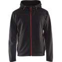Blåkläder 3363-2526 Hoodie met rits Zwart/Rood maat XXL